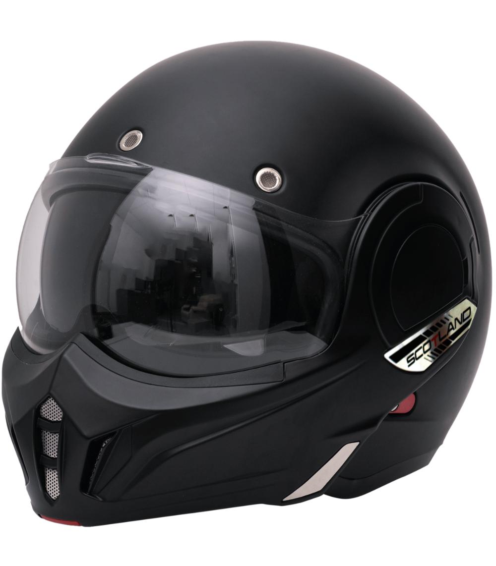 Casco modulare nero opaco Stratos 2206