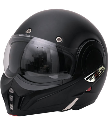 Casco modulare nero opaco Stratos 2206