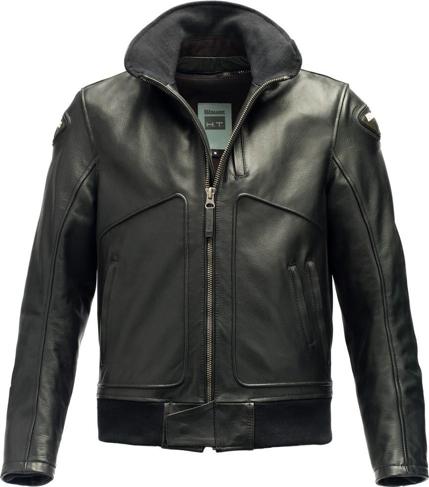 Giacca motociclista nera in pelle uomo Blauer