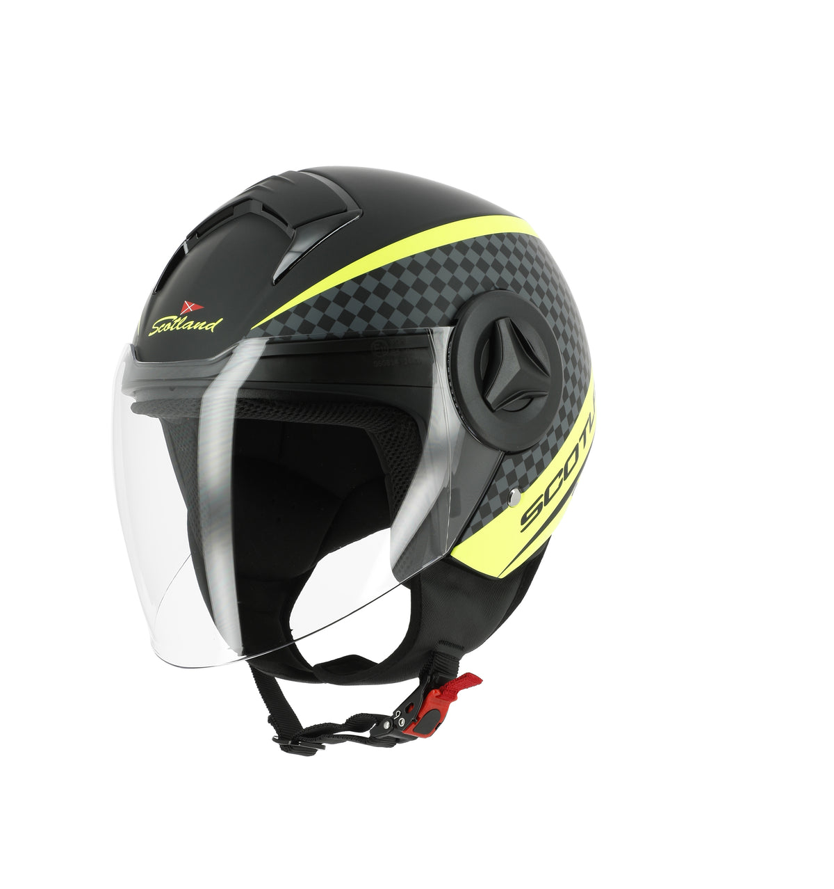 Casco Elite Graphic 06 Nero Opaco Giallo – Scotland