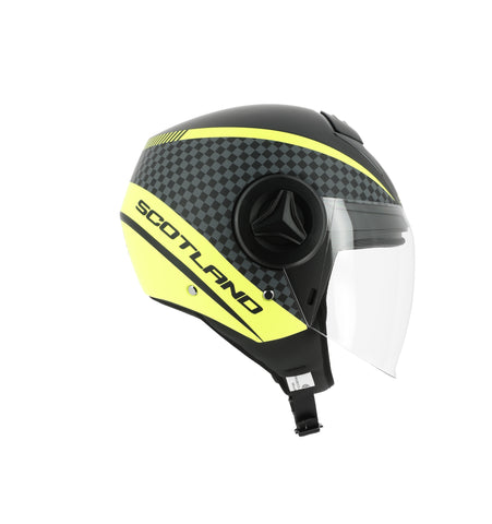 Casco Elite Graphic 06 Nero Opaco Giallo – Scotland