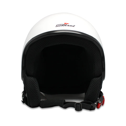 Casco Demi-Jet Bianco Senza Visiera – Scotland
