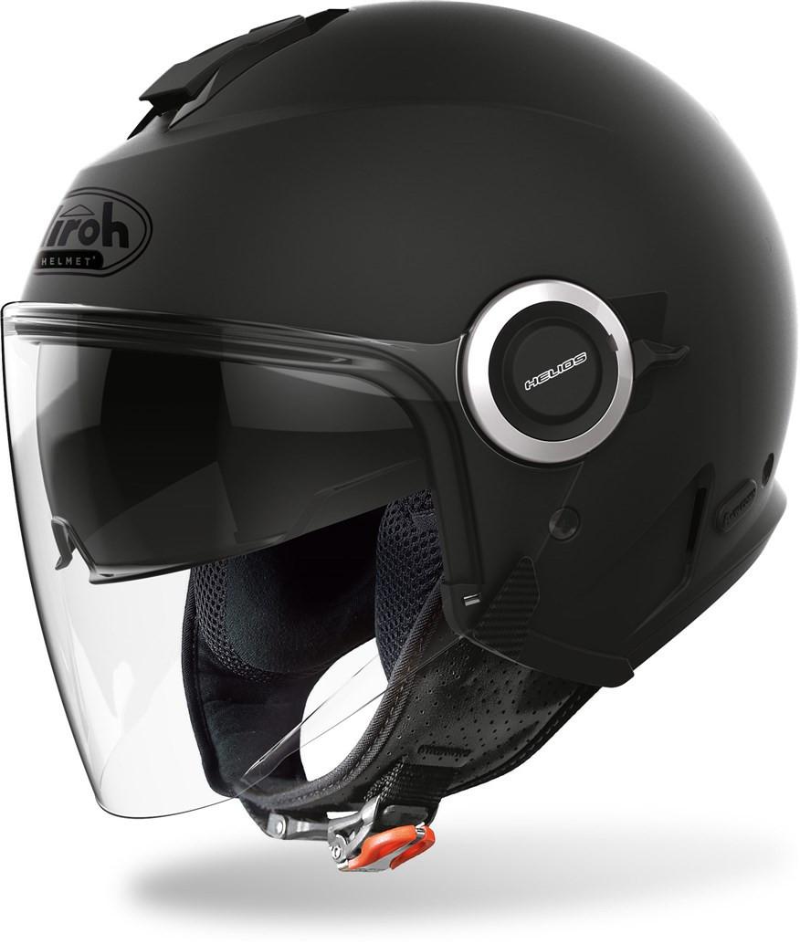 Casco jet nero opaco Airoh Helios HE11