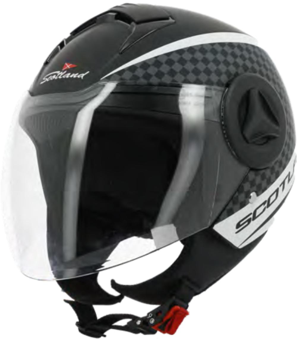 Casco Elite Graphic 06 Nero Opaco Bianco – Scotland