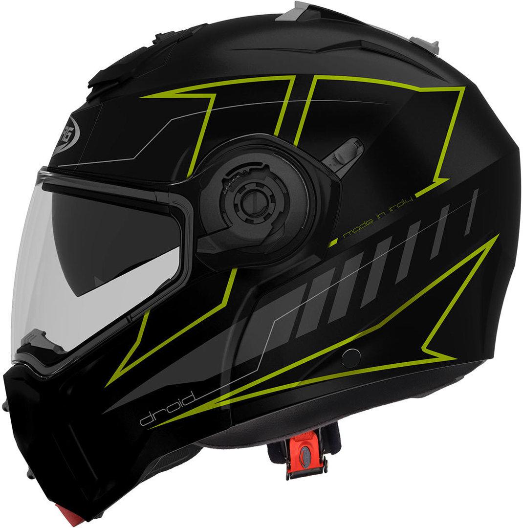 CASCO CABERG DROID BLAZE NERO OPACO GIALLO