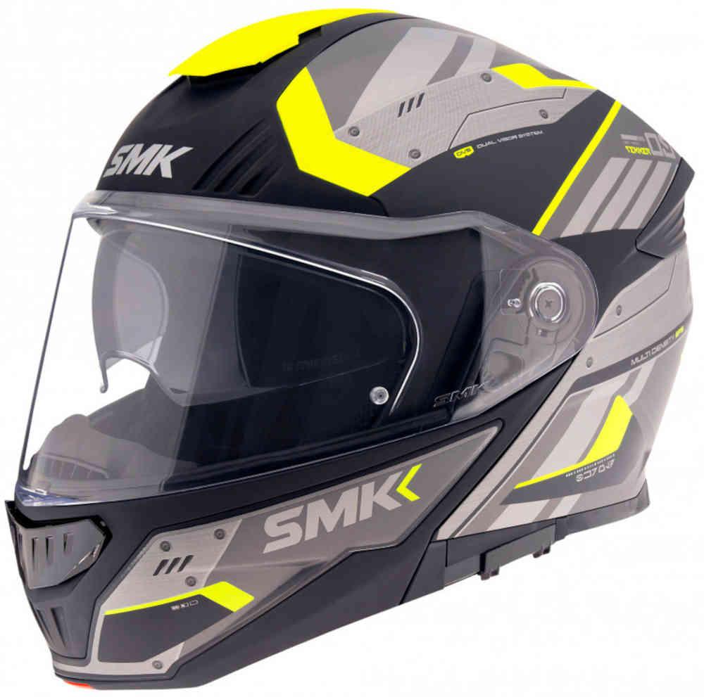 CASCO SMK 187 TEKKER GRIGIO NERO GIALLO FLUO. f.s