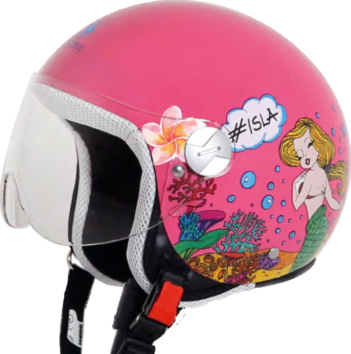 CASCO KID GRAFICA ROSA SIRENES