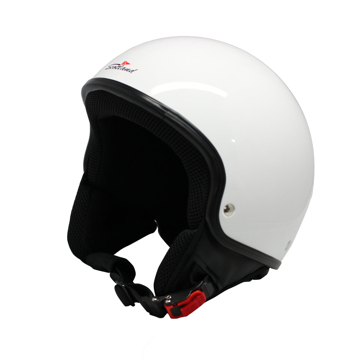 Casco Demi-Jet Bianco Senza Visiera – Scotland