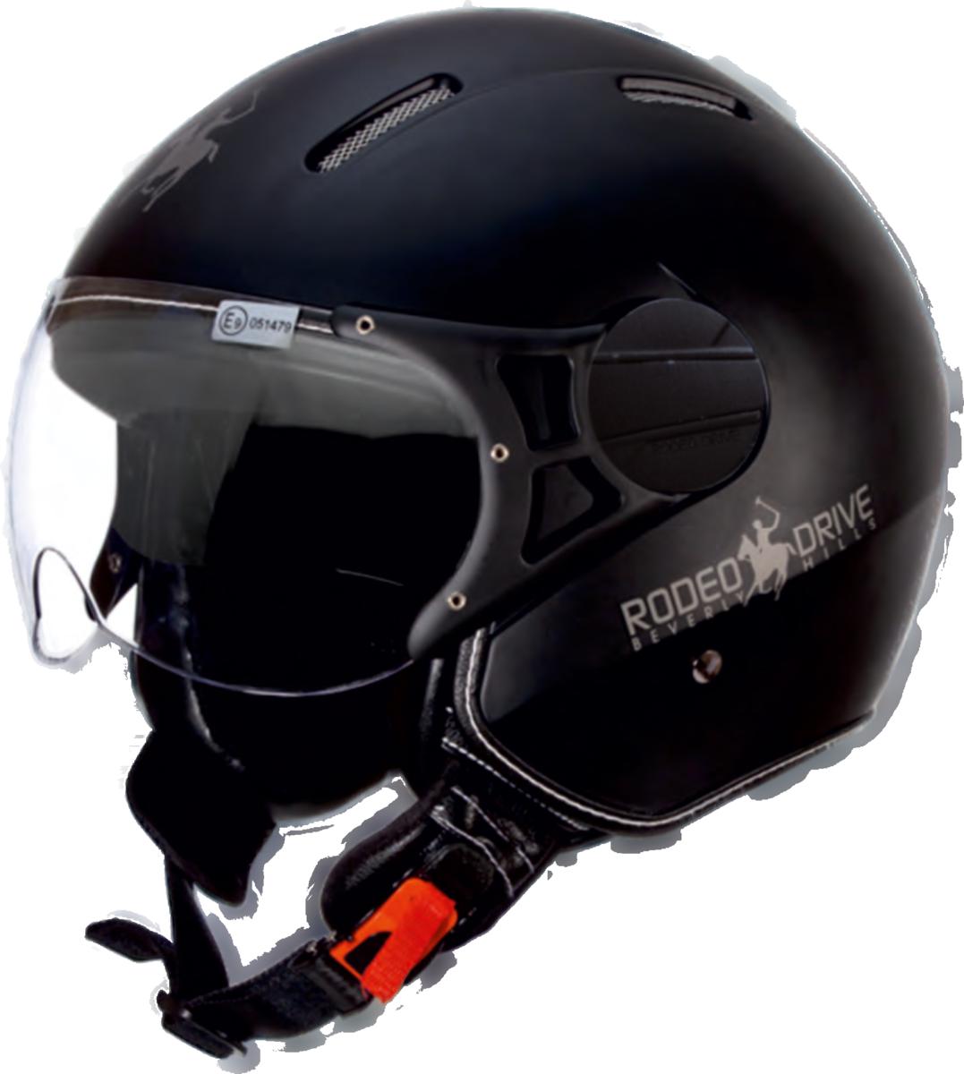 CASCO DEMIJET RODEODRIVE NERO OPACO