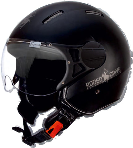 CASCO DEMIJET RODEODRIVE NERO OPACO