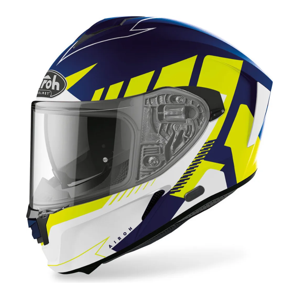 CASCO SPRI18 SPARK RISE BLU GIALLO OPACO