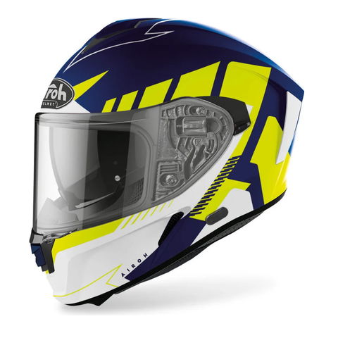 CASCO SPRI18 SPARK RISE BLU GIALLO OPACO