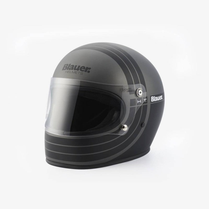 CASCO H801 BLAUER 80'S TITANIO OP/NERO