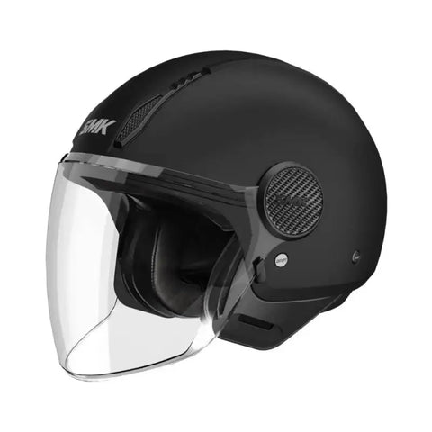 Casco jet nero opaco Smk Laminar 111