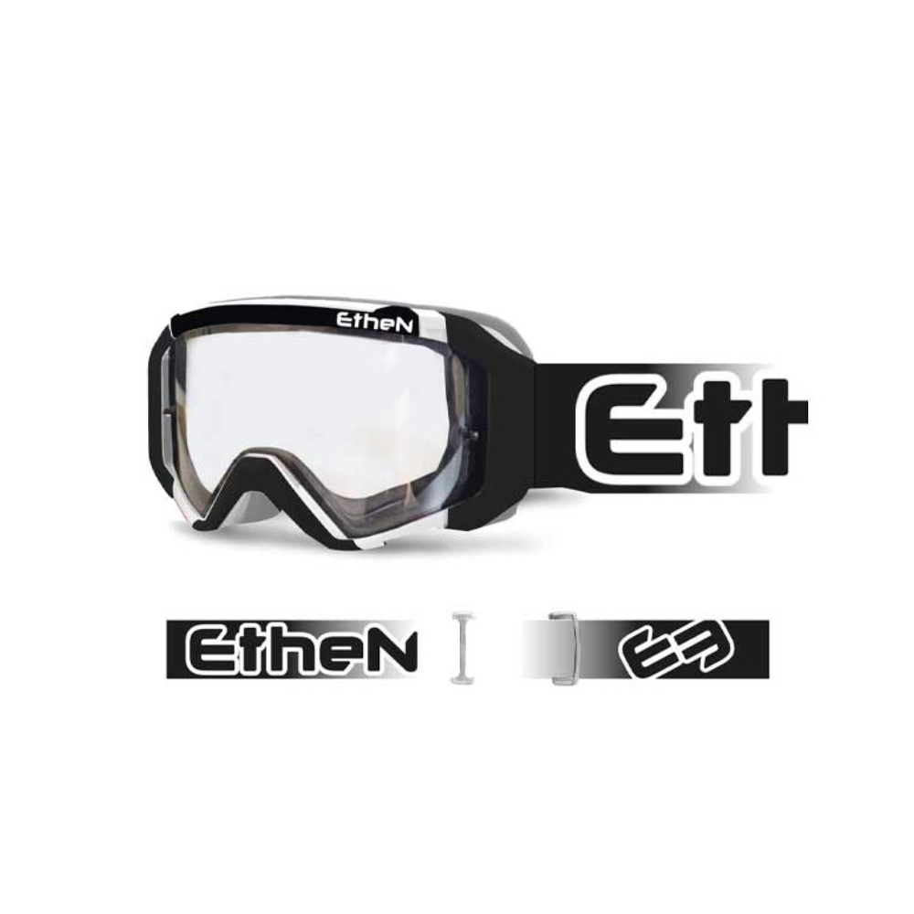 OCCHIALONI ETHEN 05 BASIC NERO BIANCO