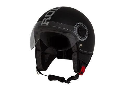 Casco Demi-Jet Decal Nero Opaco Titanium – Scotland