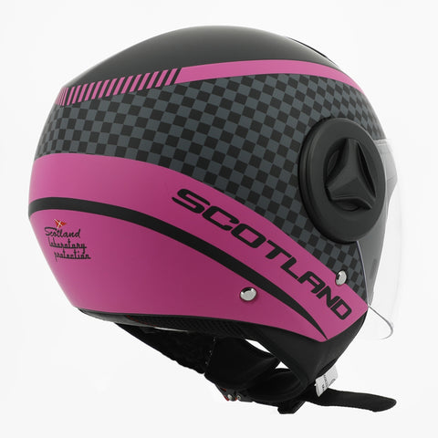 Casco Elite Graphic 06 Nero Opaco / Fuxia – Scotland