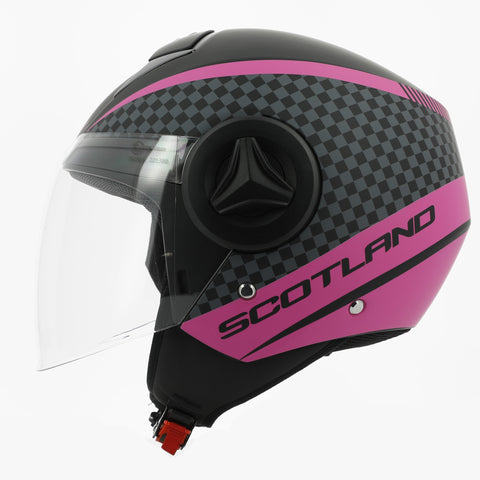 Casco Elite Graphic 06 Nero Opaco / Fuxia – Scotland