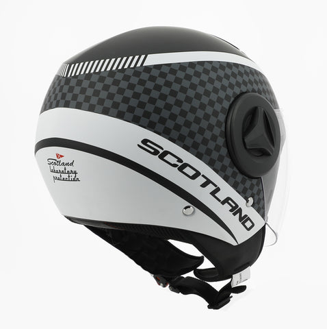 Casco Elite Graphic 06 Nero Opaco Bianco – Scotland