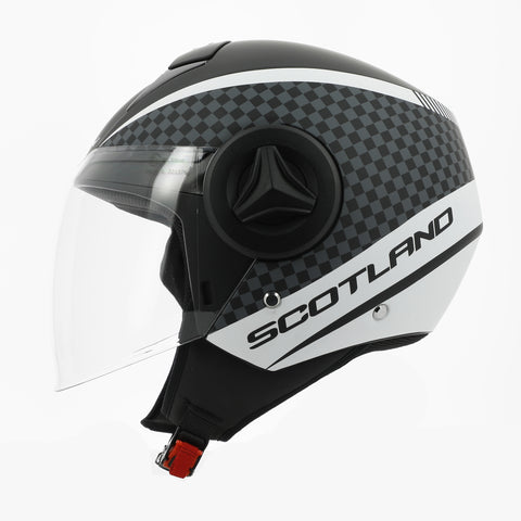 Casco Elite Graphic 06 Nero Opaco Bianco – Scotland