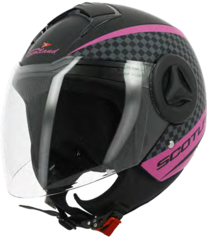 Casco Elite Graphic 06 Nero Opaco / Fuxia – Scotland