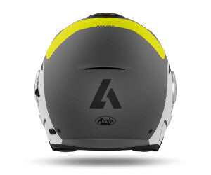 Casco grigio opaco con grafica Airoh Helios Up HEUP81