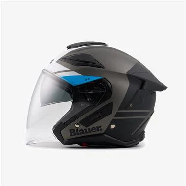 CASCO H80 BLAUER JET JJ01 TITANIO OPACO