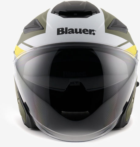 CASCO H67 BLAUER JET JJ01 VERDE OPACO