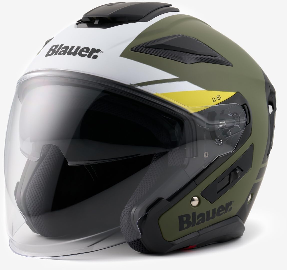 CASCO H67 BLAUER JET JJ01 VERDE OPACO