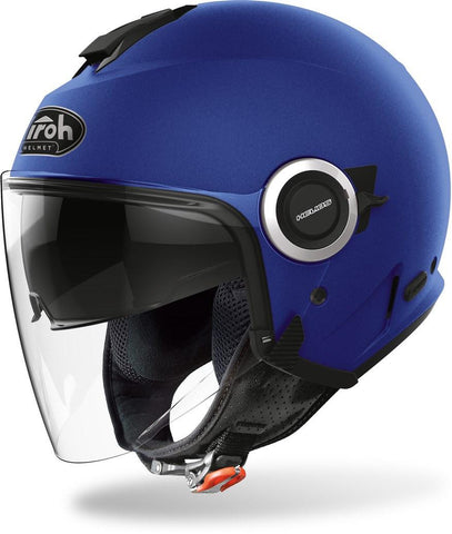 Casco jet blu opaco Airoh Helios HE19