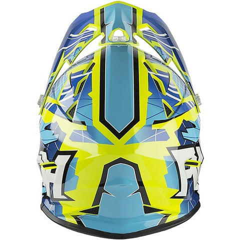 CASCO AIROH ARCHER CROSS BIMBO BLU GIALLO F.S.
