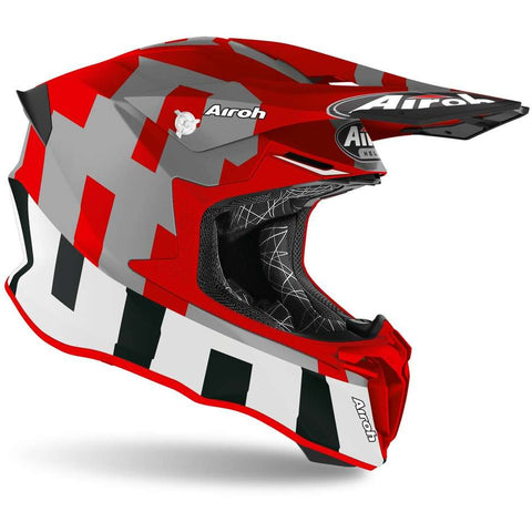 CASCO AIROH CROSS TWIST 2.0 FRAME ROSSO OPACO f.s.