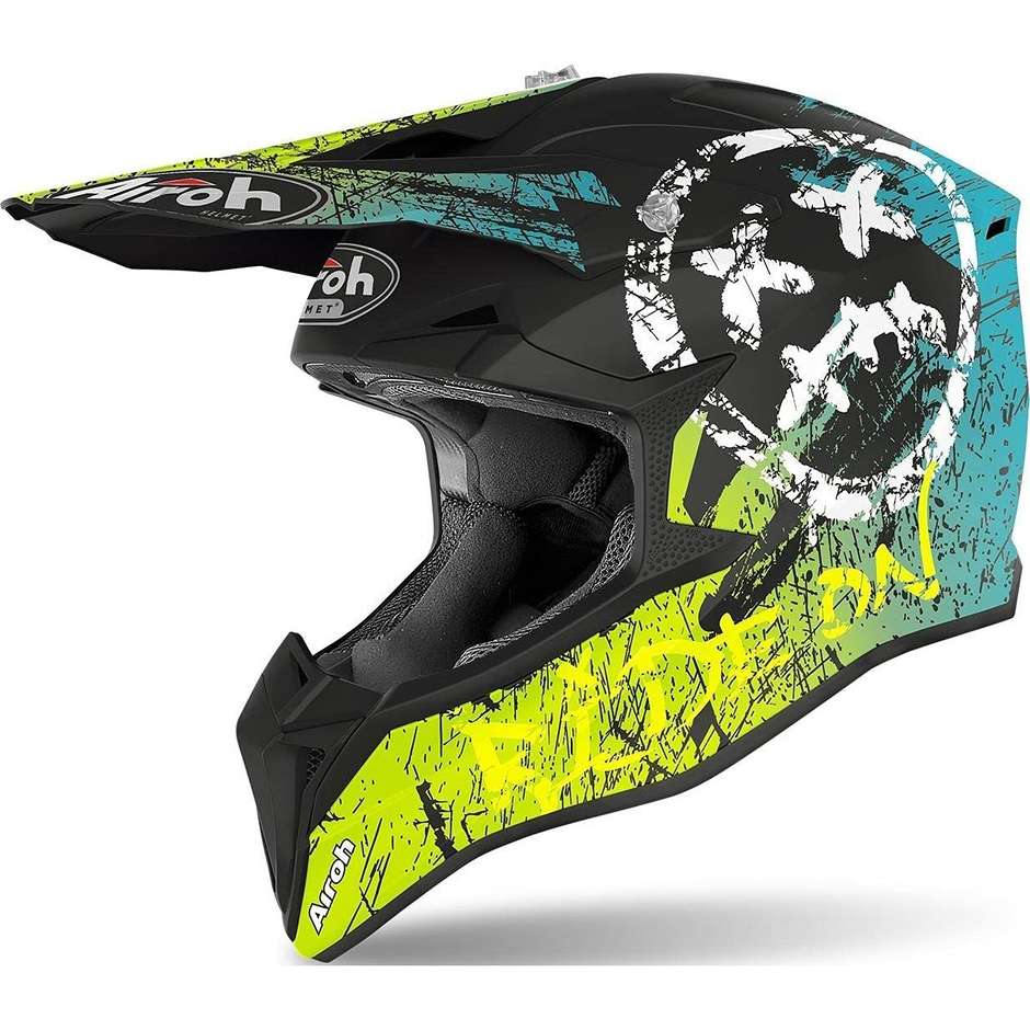 CASCO CROSS BABY WRAAP SMILE AIROH GIALLO OPACO F.S.