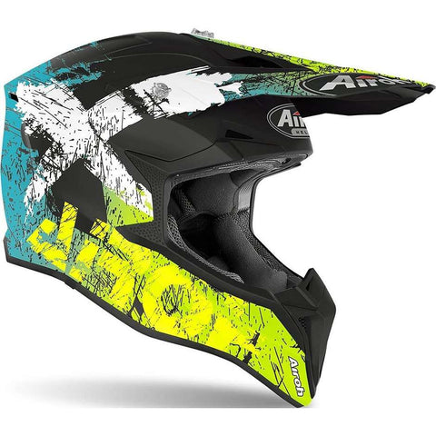 CASCO CROSS BABY WRAAP SMILE AIROH GIALLO OPACO F.S.