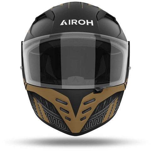 CASCO AIROH CONNOR TITAN NERO/ ORO OPACO