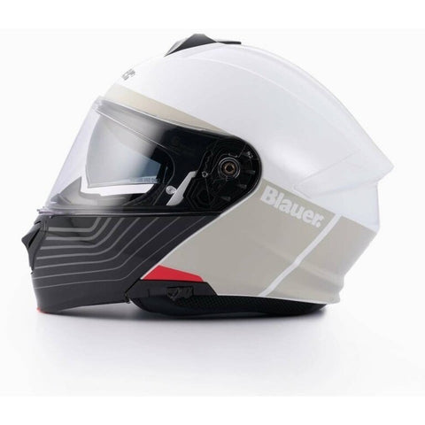 CASCO BLAUER FLIP UP NOAH H02 BIANCO/GRIGIO