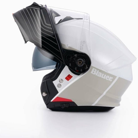 CASCO BLAUER FLIP UP NOAH H02 BIANCO/GRIGIO