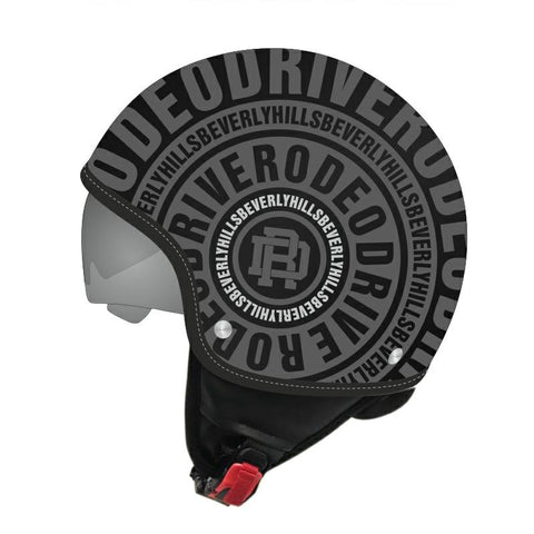 CASCO LOGO RD JET OCCHIALINO NERO OPACO / SILVER