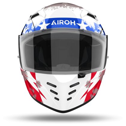 CASCO AIROH CONNOR NATION GLOSS BIANCO/ROSSO/BLU