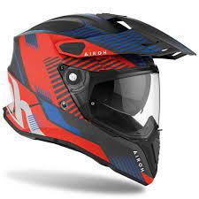 CASCO AIROH COMMANDER PROGRESS ENDURO BLU/ROS OPACO F.S.