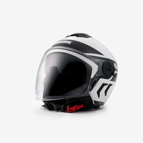 Casco Blauer H07 Demi Jet DJ-01 Bianco