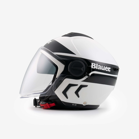 Casco Blauer H07 Demi Jet DJ-01 Bianco