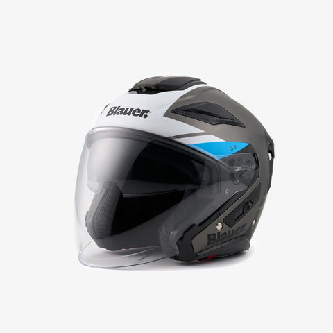 CASCO H80 BLAUER JET JJ01 TITANIO OPACO
