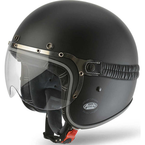 CASCO GARAGE COLOR NERO OPACO F.S.