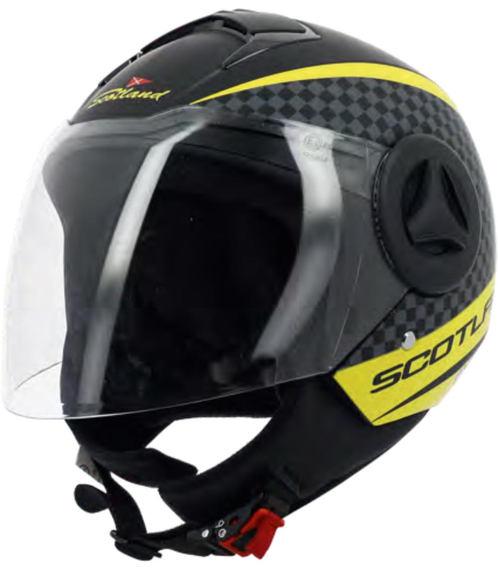 Casco Elite Graphic 06 Nero Opaco Giallo – Scotland