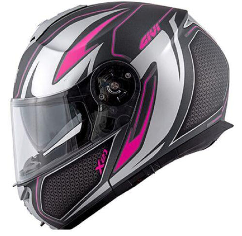 CASCO GIVI X21 TITANIO ARGENTO FUCSIA HX21FSHTF
