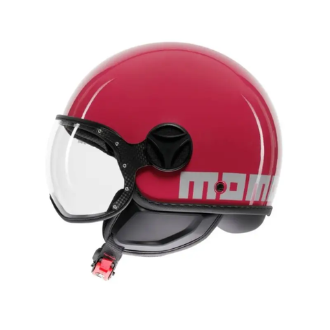 CASCO MOMO DESIGN CLASSIC 06 CANDY FUCSIA/BIANCO