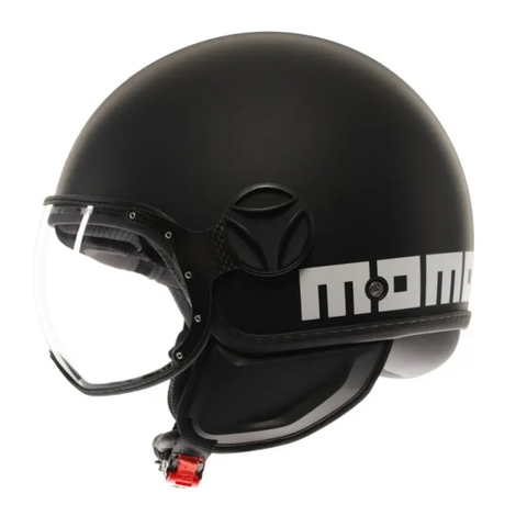 CASCO MOMO DESIGN CLASSIC 06 NERO OPACO BIANCO