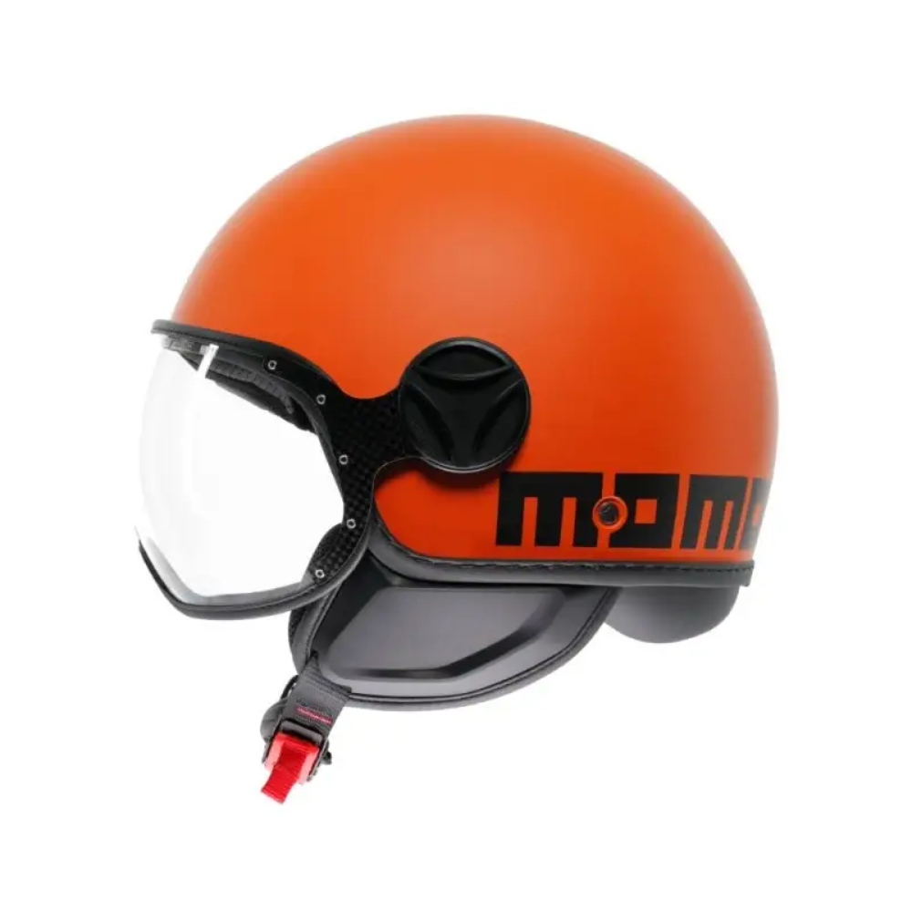 CASCO MOMO DESIGN CLASSIC 06 ARANCIO/NERO