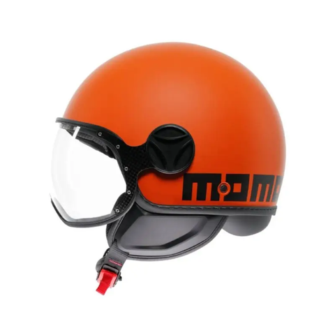 CASCO MOMO DESIGN CLASSIC 06 ARANCIO/NERO